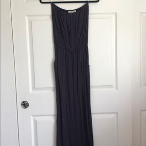 Strapless maxi dress
